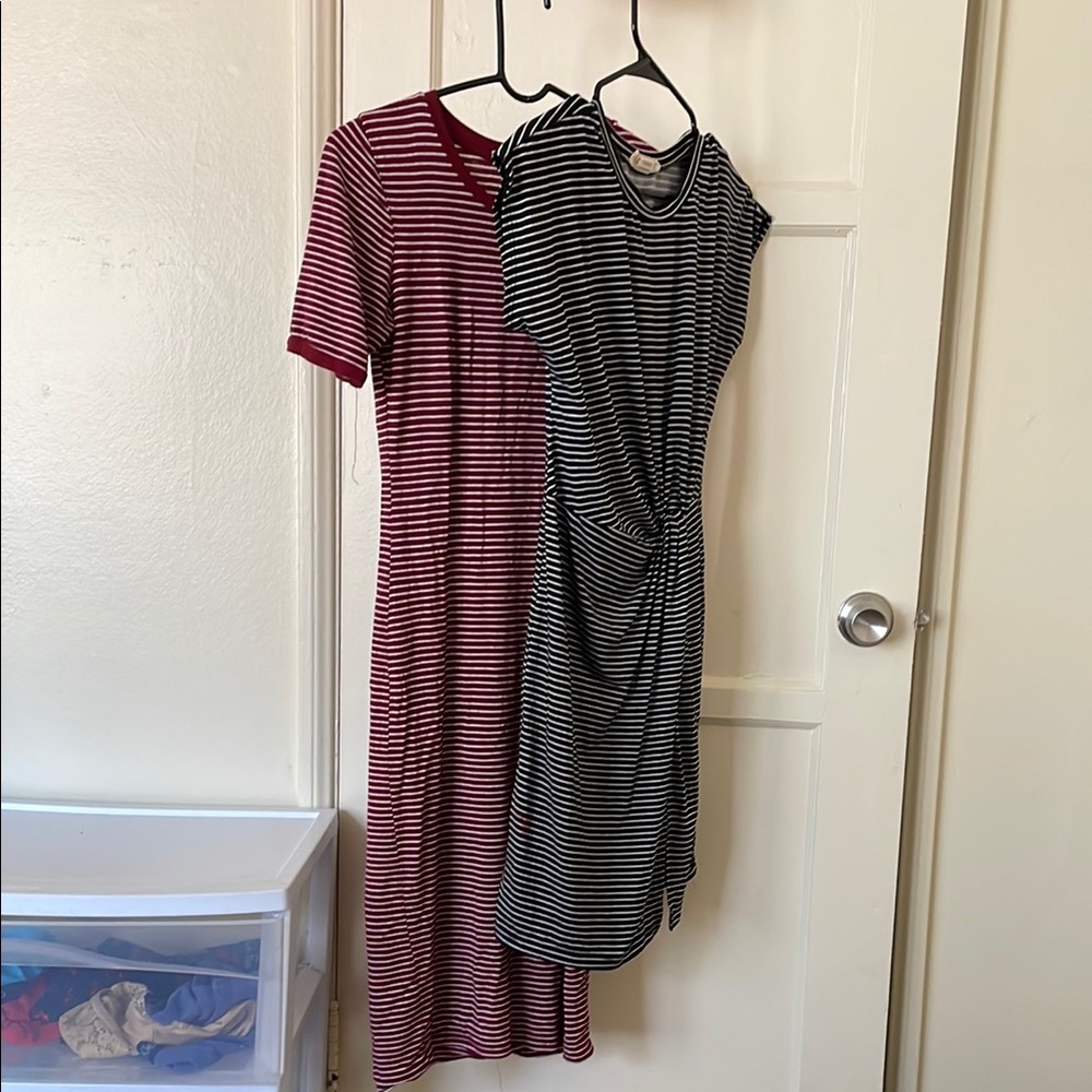 2 Striped Dresses